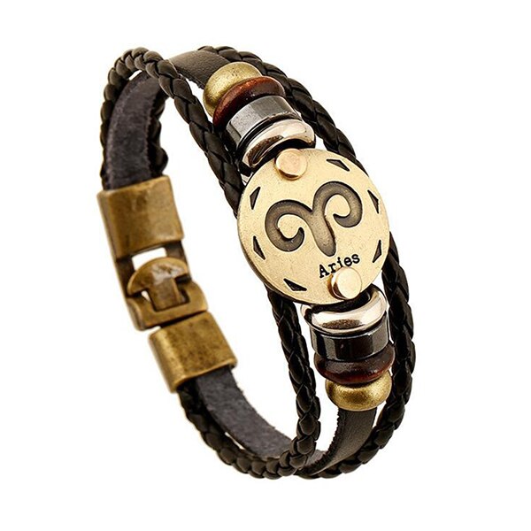 12 CONSTELLATIONS LEATHER STRAP 
