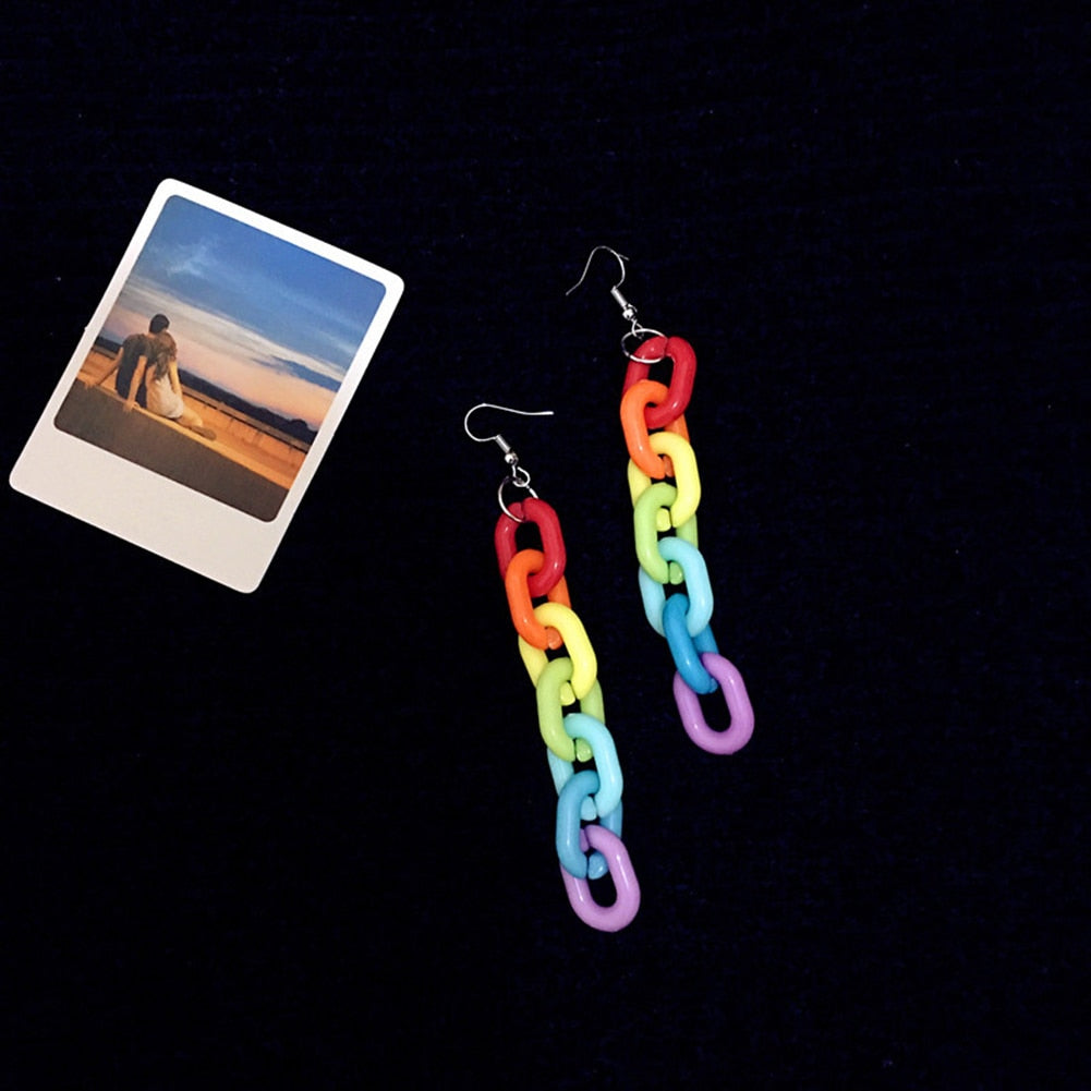 BOUCLES D'OREILLES À LONGUE CHAÎNE