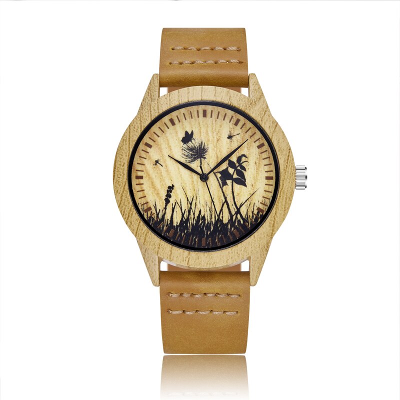 MONTRE -BRACELET EN BOIS IMITATION CERF-UNISEXE - BOSSOUASHOP