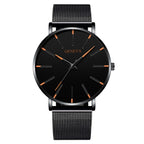 MONTRE MINIMALISTE EN MAILLE D'ACIER INOXYDABLE - BOSSOUASHOP
