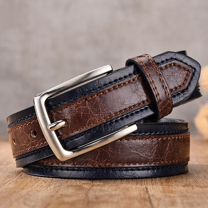 CEINTURE DE STYLISTE EN CUIR PU POUR HOMMES