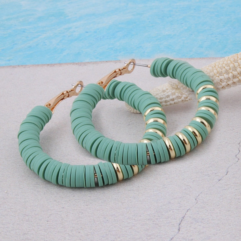 BOUCLES D'OREILLES EN ARGILE DOUCE