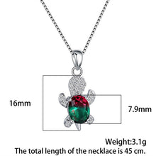 Charger l&#39;image dans la galerie, COLLIER DE TORTUE EN PIERRE ARC-EN-CIEL
