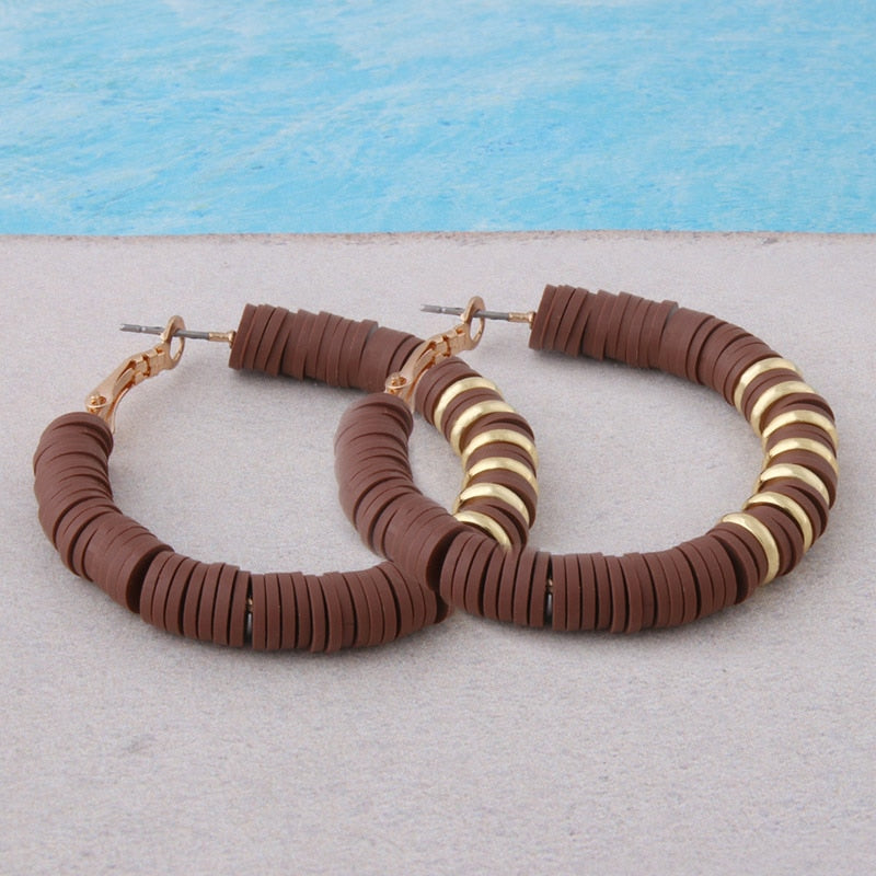 BOUCLES D'OREILLES EN ARGILE DOUCE