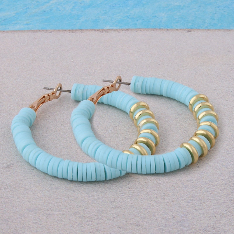 BOUCLES D'OREILLES EN ARGILE DOUCE