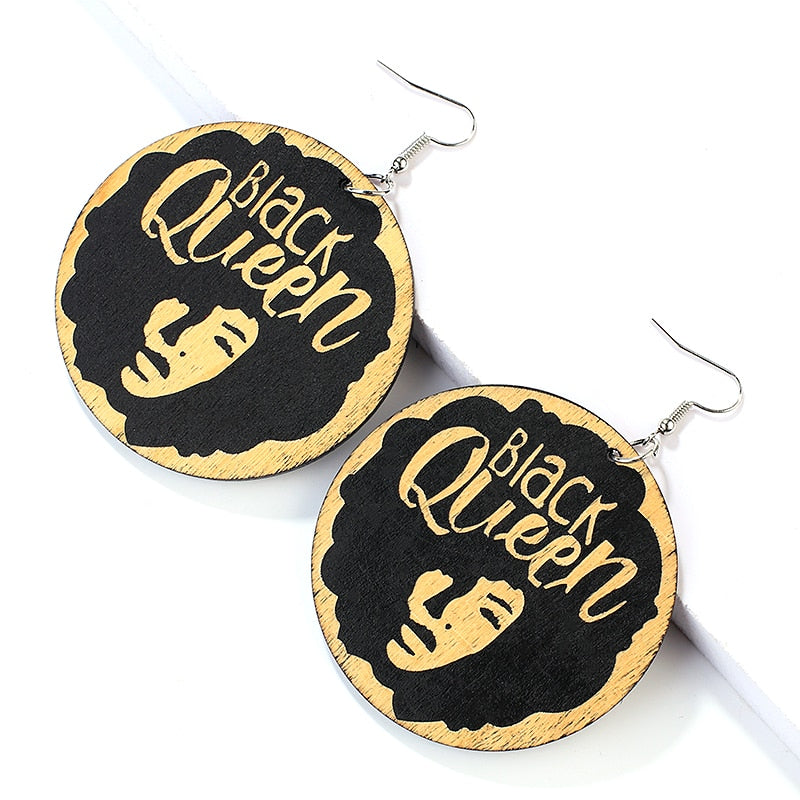 ETHNIC WOODEN EARRINGS