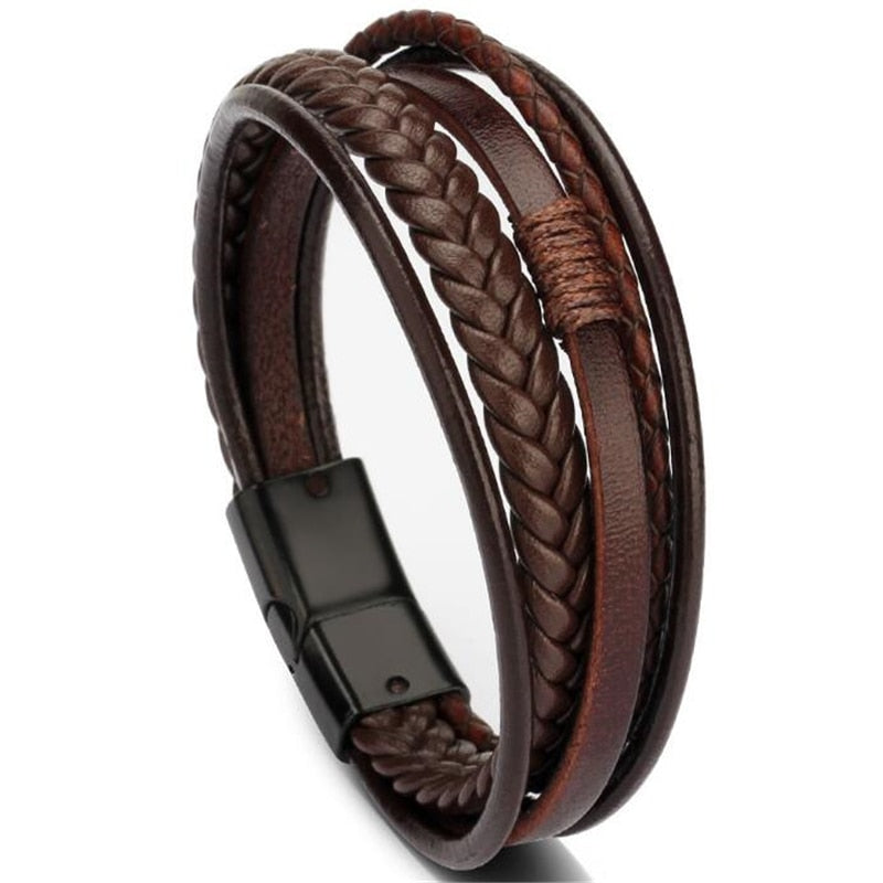 UNISEX GENUINE LEATHER FASHION BRACELET 