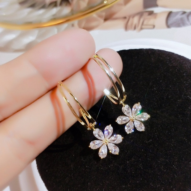 BOUCLES D'OREILLES EN ZIRCON