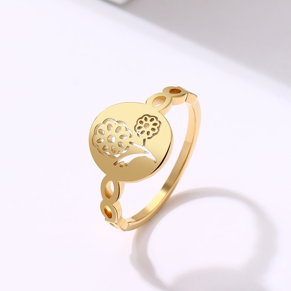 BAGUE EN ACIER INOXYDABLE POUR FEMMES