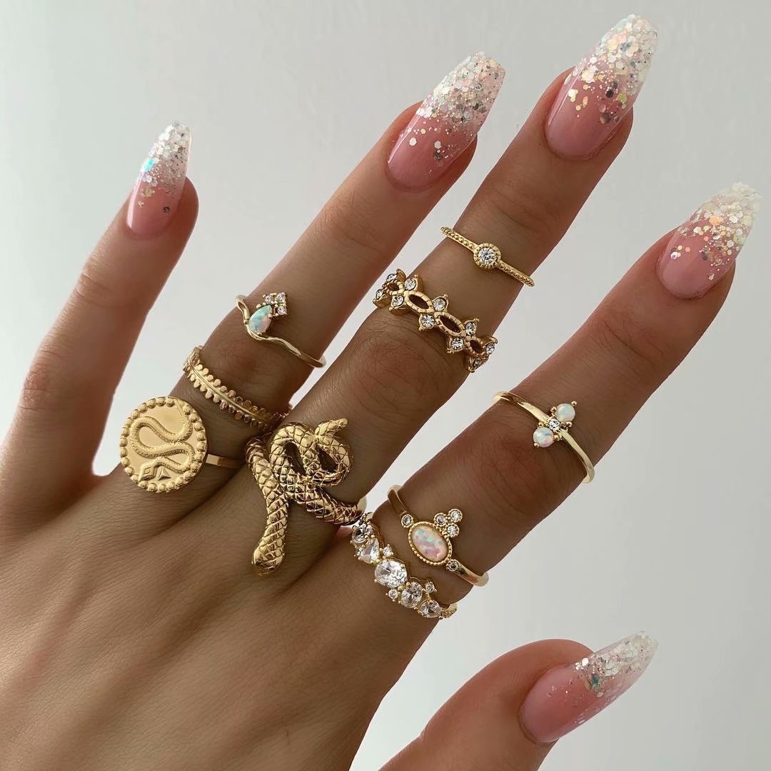 ENSEMBLE DE BAGUES BOHO