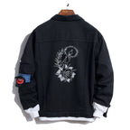 VESTE EN JEAN BICOLORE