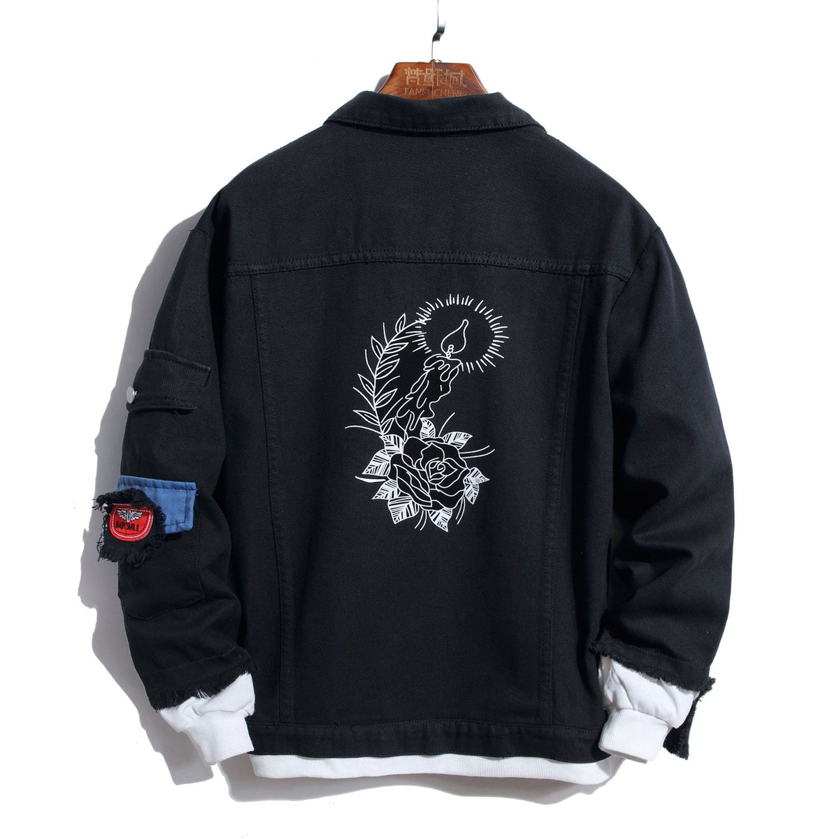 VESTE EN JEAN BICOLORE