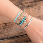 BRACELETS D'AMITIÉS EN PERLES NATURELLES POUR FEMMES - BOSSOUASHOP