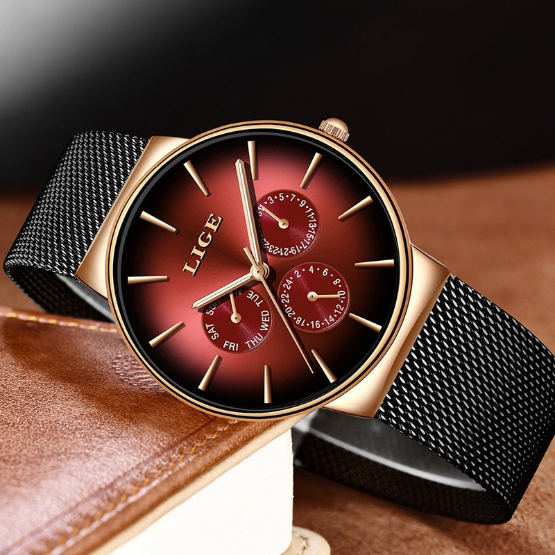 MONTRE À QUARTZ ULTRA-MINCE POUR HOMMES