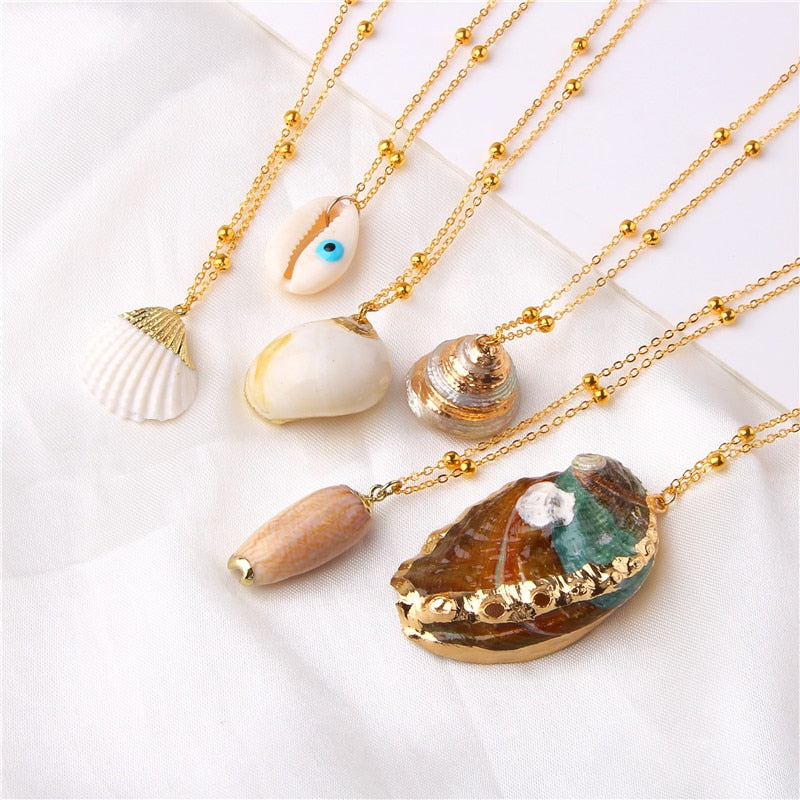 COLLIER BOHO EN COQUILLAGE