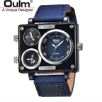 SPORTS QUARTZ WATCH WITH CANVAS STRAP FOR MEN 