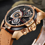 MONTRE TOP MARQUE DE LUXE EN CUIR - BOSSOUASHOP