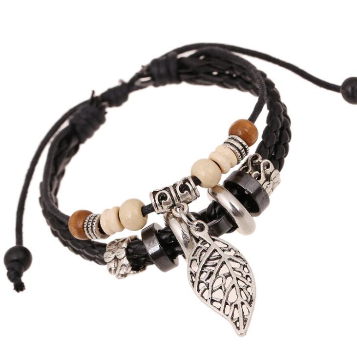 BRACELET EN CUIR TRESSÉ
