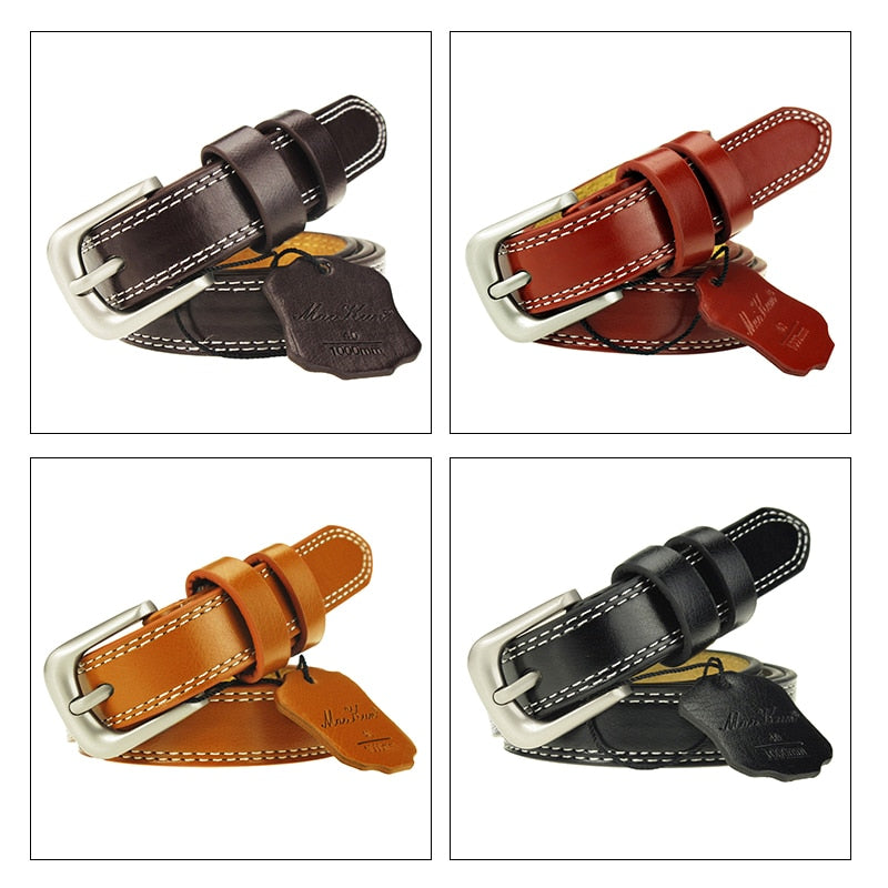 CEINTURE EN CUIR VÉRITABLE POUR FEMMES