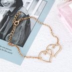 GOLD SILVER ANKLE BRACELET 