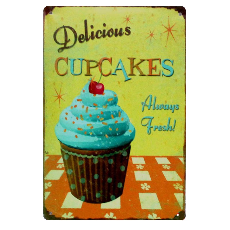 PLAQUE DÉCORATIVE VINTAGE EN METAL