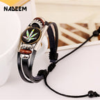 BRACELET EN CUIR TRESSÉ
