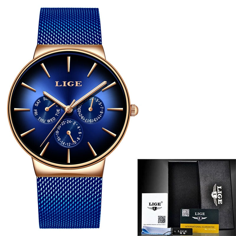 MONTRE À QUARTZ ULTRA-MINCE POUR HOMMES