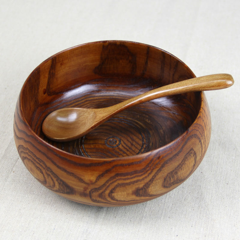 LARGE WOODEN TIGELA BOWL 
