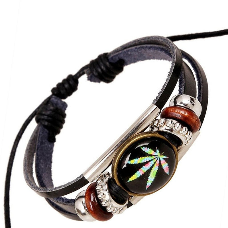 BRACELET EN CUIR TRESSÉ