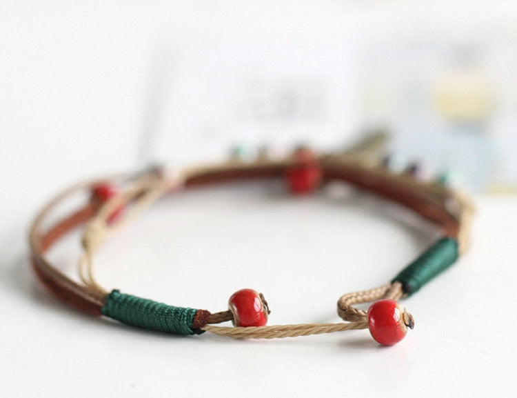BRACELET VINTAGE DE STYLE ETHNIQUE FAIT À LA MAIN
