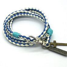 Charger l&#39;image dans la galerie, BRACELET TRESSÉ EN CUIR MARRON
