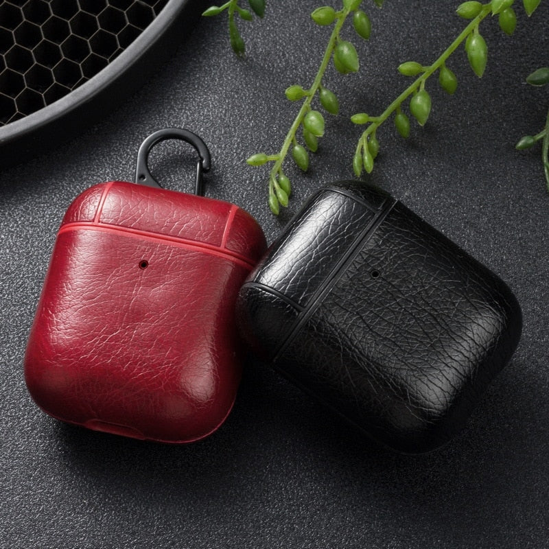 ETUI EN CUIR DE RANGEMENT POUR ÉCOUTEURS PORTABLES