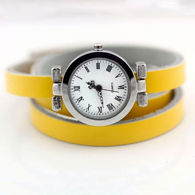 MONTRE LONGUE EN CUIR POUR FEMMES - BOSSOUASHOP