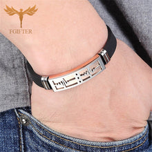 Charger l&#39;image dans la galerie, BRACELET EGC EN CUIR POUR COUPLE
