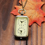 RECTANGULAR BRONZE POCKET WATCH 