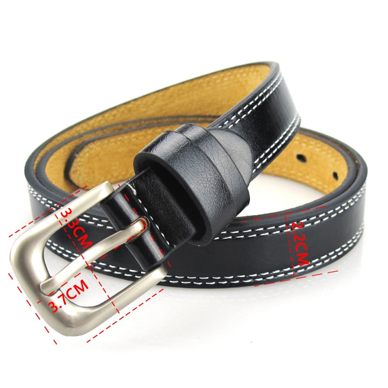 CEINTURE EN CUIR VÉRITABLE POUR FEMMES