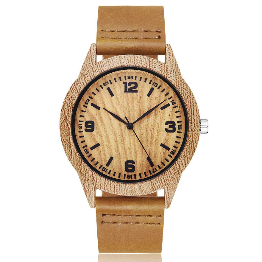 MONTRE -BRACELET EN BOIS IMITATION CERF-UNISEXE - BOSSOUASHOP