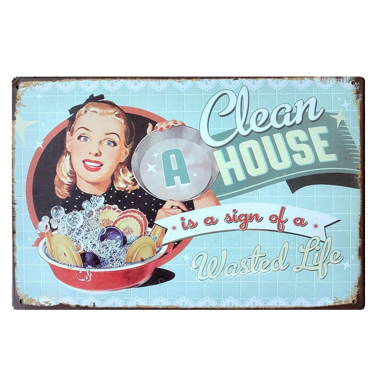 PLAQUE DÉCORATIVE VINTAGE EN METAL