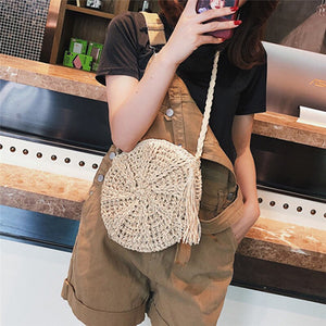 RATTAN SHOULDER BAG 