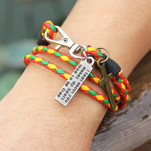 BRAIDED BRACELET IN BROWN LEATHER