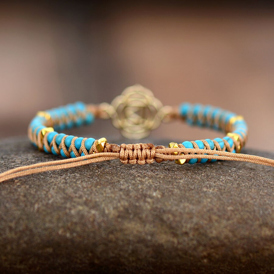 BRACELET A BRELOQUES EN PIERRE SEMI-PRECIEUSE - BOSSOUASHOP