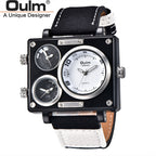 SPORTS QUARTZ WATCH WITH CANVAS STRAP FOR MEN 