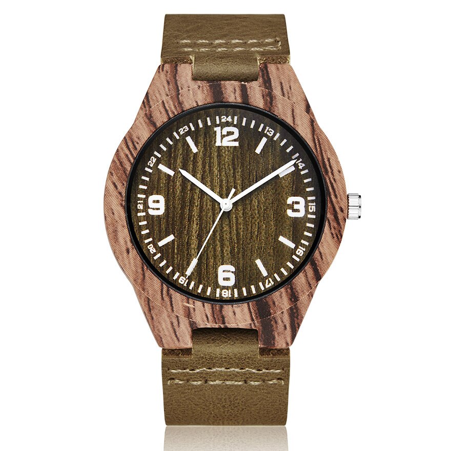 MONTRE -BRACELET EN BOIS IMITATION CERF-UNISEXE - BOSSOUASHOP