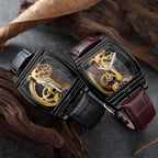 MONTRE MECANIQUE TRANSPARENTE ET AUTOMATIQUE POUR HOMMES - BOSSOUASHOP