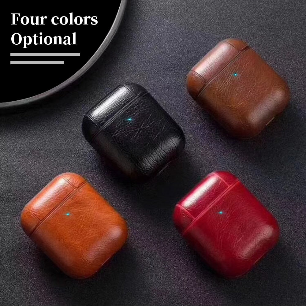 ETUI EN CUIR DE RANGEMENT POUR ÉCOUTEURS PORTABLES