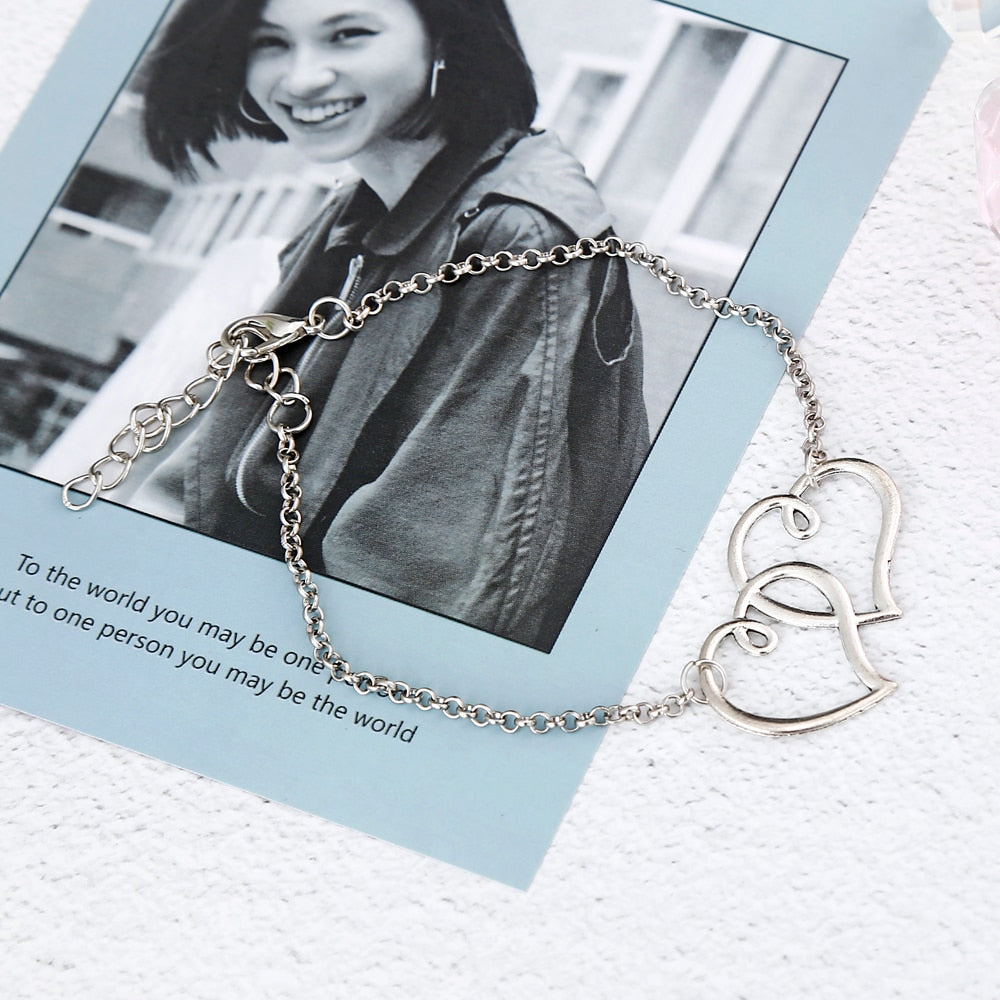 GOLD SILVER ANKLE BRACELET 