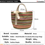 SAC À MAIN TISSÉ EN ROTIN