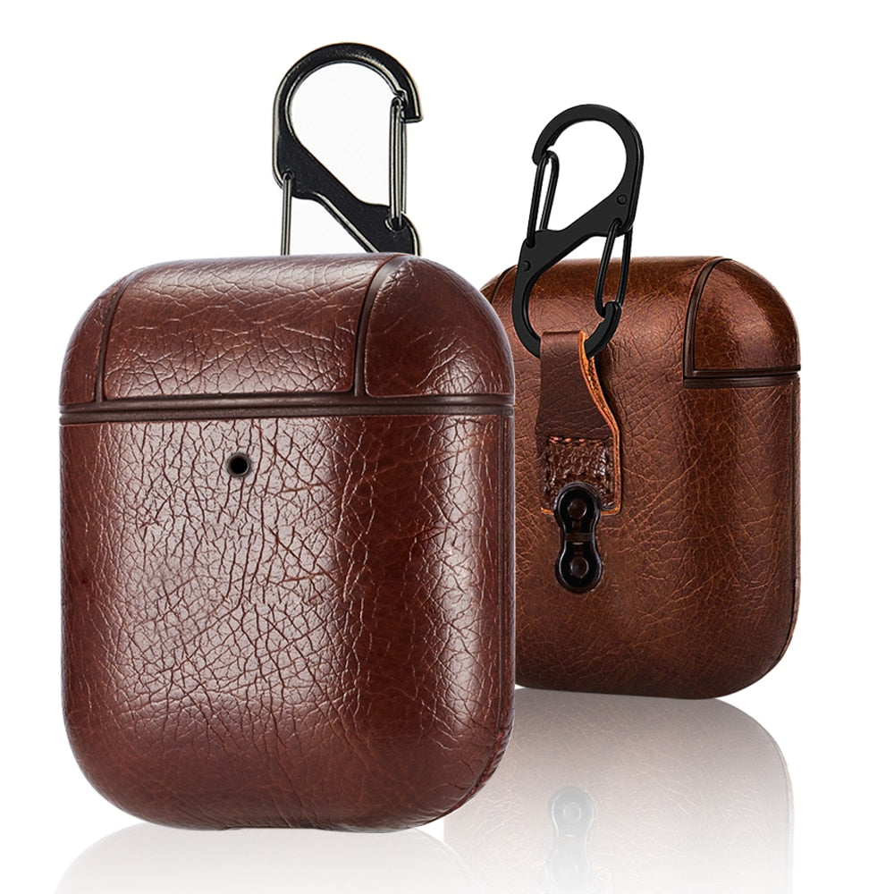 ETUI EN CUIR DE RANGEMENT POUR ÉCOUTEURS PORTABLES
