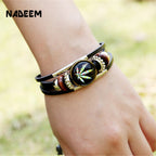 BRACELET EN CUIR TRESSÉ