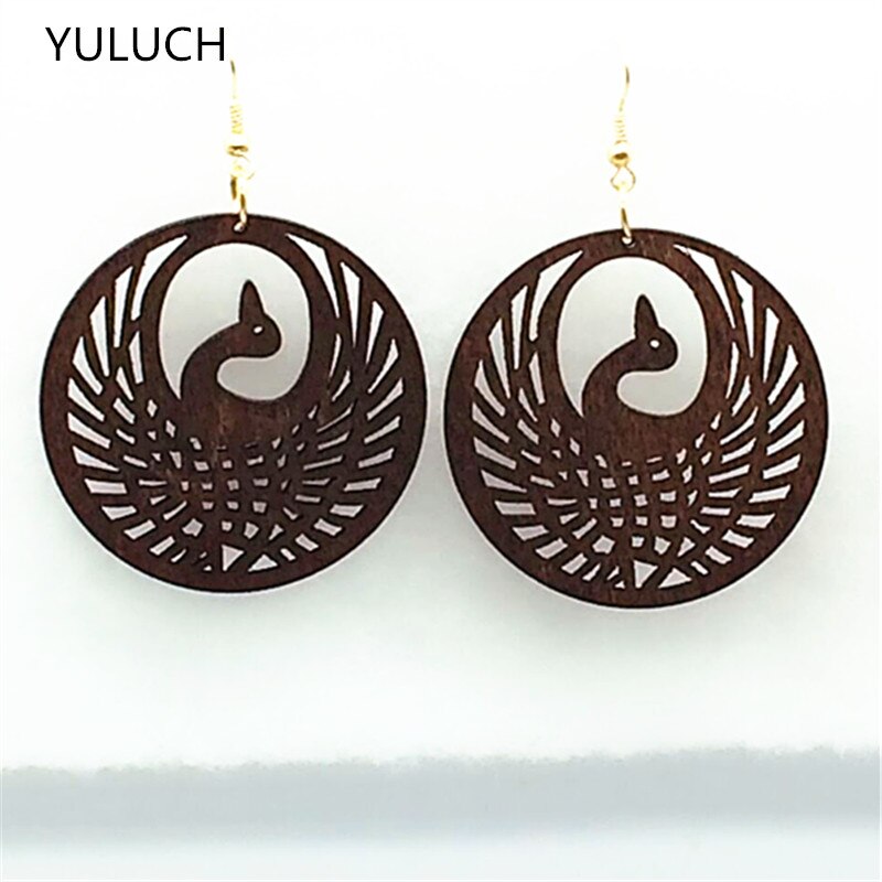 BOUCLES D'OREILLES EN BOIS CREUX
